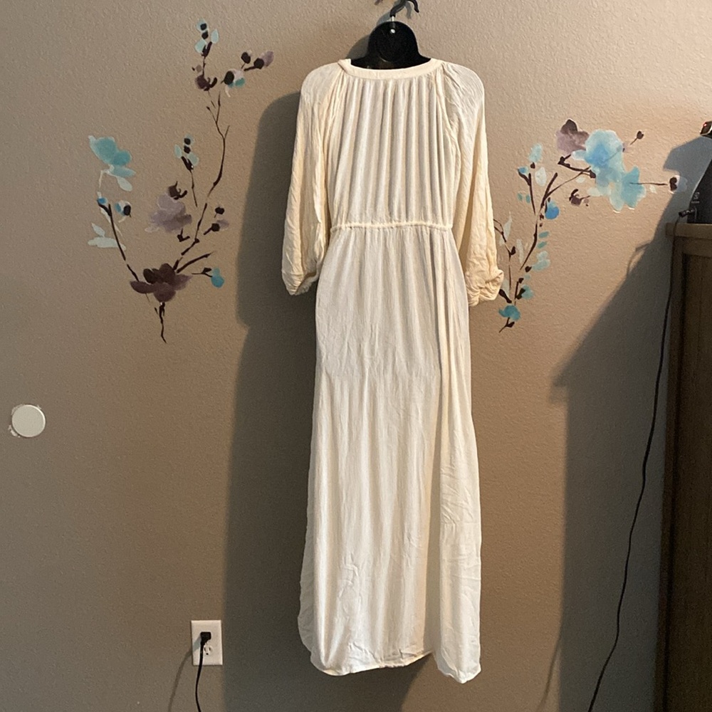 Free people plenty of love maxi dress M bohemian lagen gauzy - Picture 5 of 10